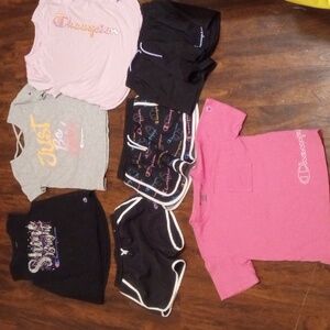Girls lot of 7 pieces champion size 10/12